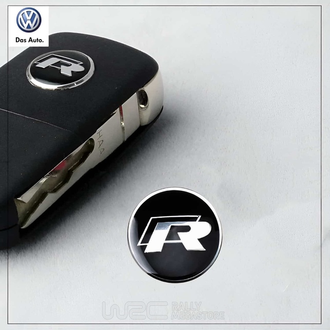 EMBLEME LOGO AUTOCOLLANT R POUR CLES VOLKSWAGEN